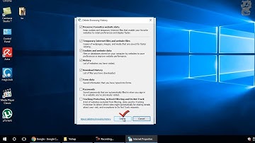 How to delete browsing history and cookies in Windows 7/8/10