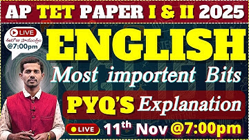 AP TET 2025 I & II_ENGLISH CONTENT_Most Importent_PYQ