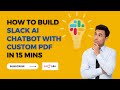 How to Build Slack AI Chatbot with custom PDF in 15 mins with n8n [Part 2]