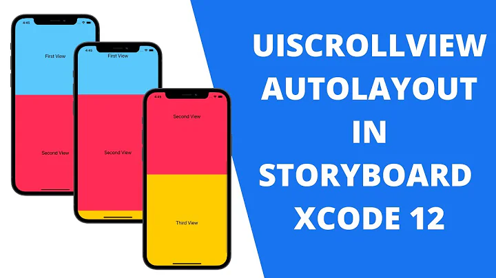 Scrollview AutoLayout using Storyboard | Xcode12 - Swift 5 Tutorial