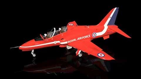 Hawk BAE T1 RAF Red Arrows 3D model from CGTrader.com