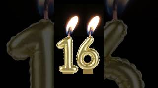 🔥 Birthday Candle - 16th Birthday Candle 🎈🥳