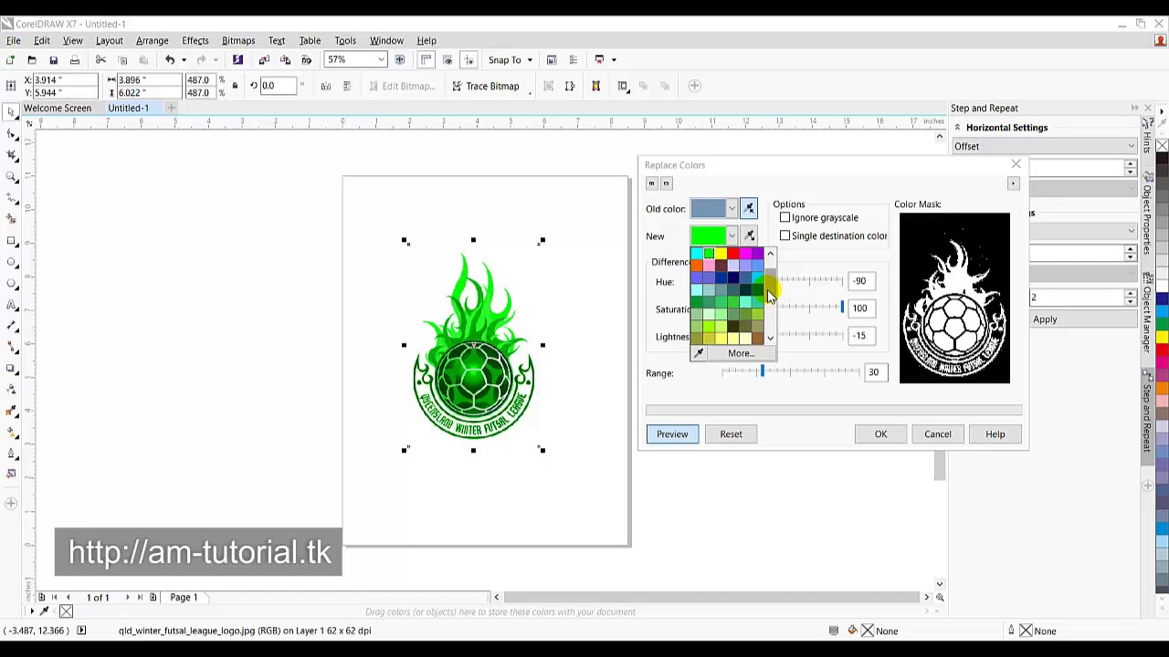 Cara Mudah Mengganti Warna Logo Dengan CorelDraw YouTube