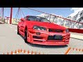 Massive Spike Strip Pileup Crashes #21 – BeamNG Drive | CrashBoomPunk