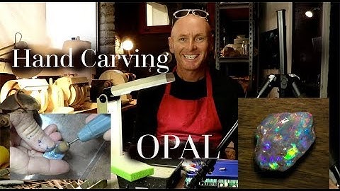 Carving Opal with a Dremel - full process |