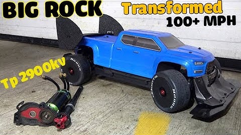 Arrma BIG ROCK  transformed to do 100+ MPH with TP2900kV KILLMODE motor