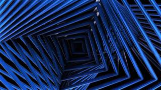 4K LOOPING Background for Broadcaster  - BLUE cube - 10min  loop