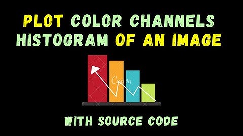 Plot Color Channel Histograms of a Colored Image - Easy Image Processing Project - with source code