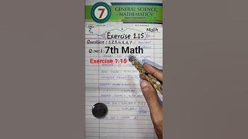 Exercise 1.15 Class 7 Math #auuamath #7th #shorts
