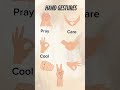 Hand Gestures for Beginners | learn English with me #english #learnenglish