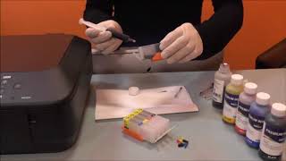 TUTO Imprimante alimentaire - Comment remplir d'encre les cartouches rechargeables CANON