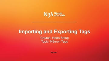 Importing and Exporting Tags