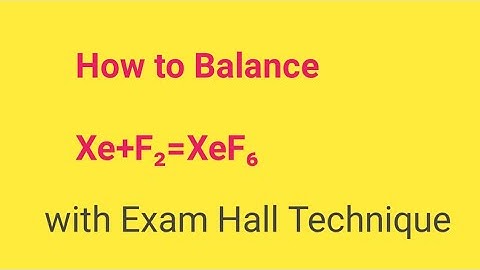 Xe+F2=XeF6 ||Xenon+Fluorine=Xenon hexafluoride Balanced equation