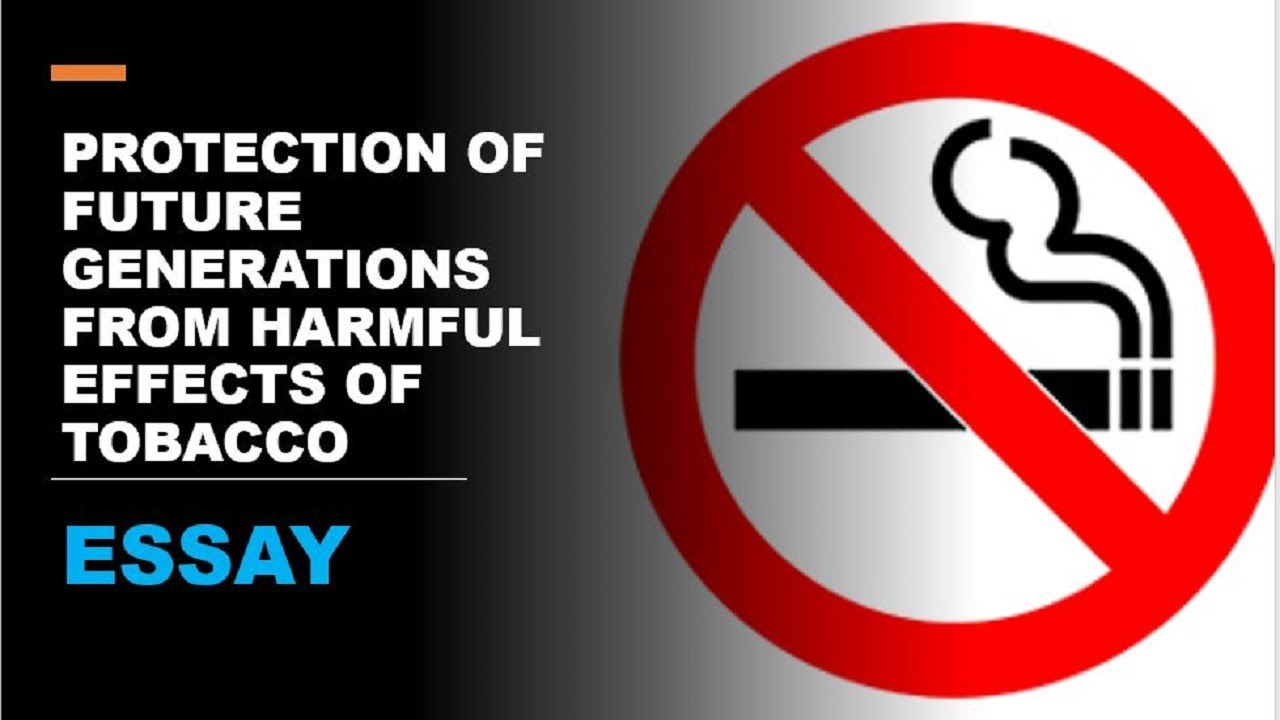 essay against tobacco