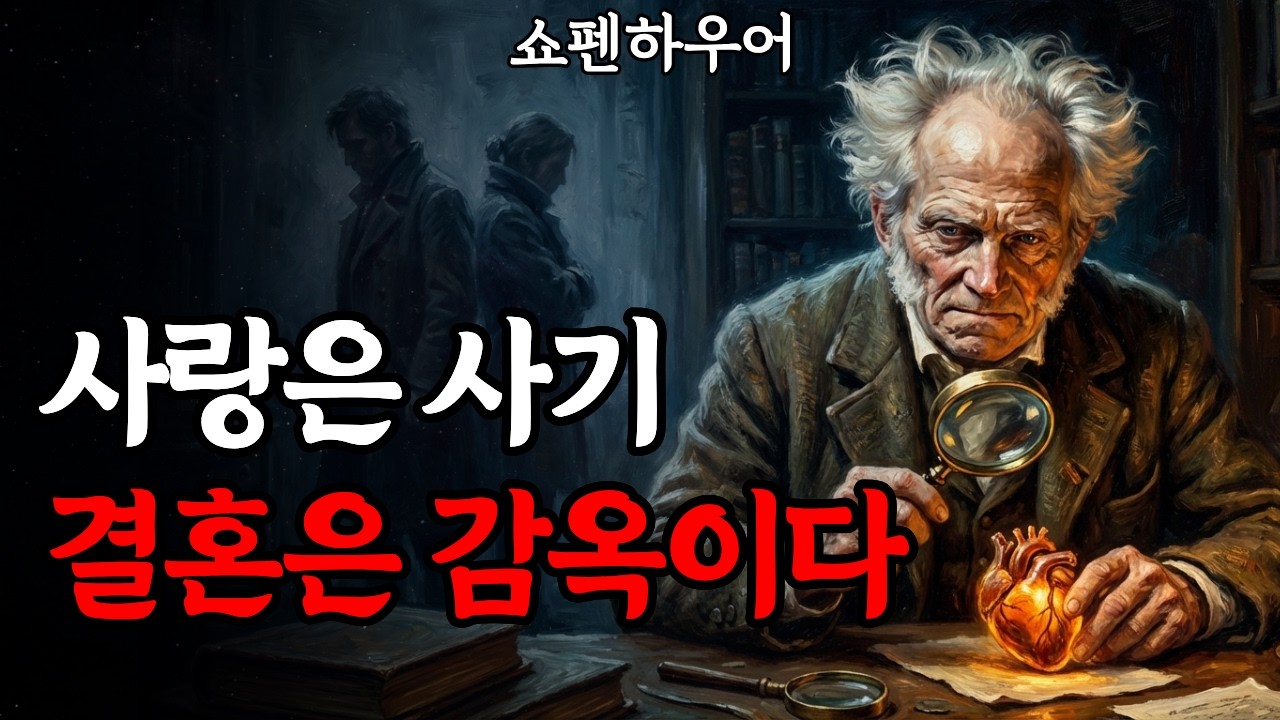 당신이 결혼을 '감옥'이라 느끼는 진짜 이유 (왜 정반대에게 끌리고 후회할까?) | 쇼펜하우어 인생론 | 행복론 | 오디오북 |