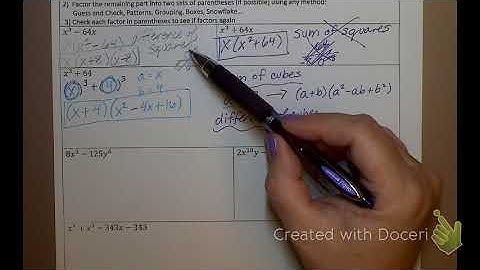 6.4B More Complicated Factoring 8/17/18