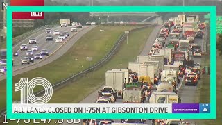 Deadly crash closes northbound I-75 at Gibsonton Drive