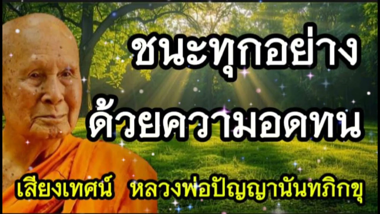 ชนะทุกอย่าง ด้วยความอดทน  I หลวงพ่อปัญญานันทภิกขุ I ฟังธรรมะก่อนนอน