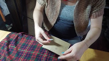 How I made a Box Pleat Kilt Part 1