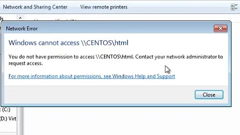 Samba (centos - windows7) : Windows cannot access centos. You do not have permission to access.