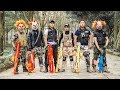 LTT Films : Squad Silver Flash Nerf Guns Fight Crime Group Camouflage Tiger Mask