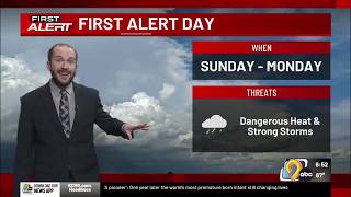 KCRG First Alert Forecast: Saturday morning, July 25, 2026