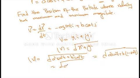 mth 404 Example 2 of Velocity and Acceleration