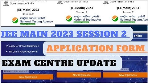 ALERT JEE MAIN 2023 SESSION 2 😁 APPLICATION FORM FILLING IMPORTANT UPDATE 😀 #jeemain #jeemain2023