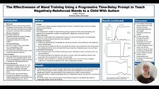 Mand Training to Teach Negatively Reinforced Mands - SPE 593 Group K