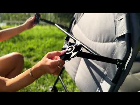 Розкладне ліжко лежак з вбудованим матрацом LEOBRO (FB-S17), видео 1