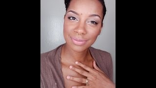 Wedding Inspired Makeup two lip colors shown