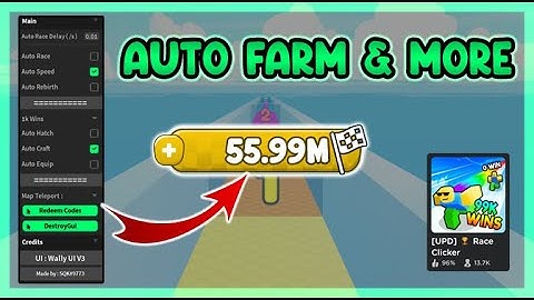 Race Clicker Script • Auto Win • Auto Hatch • Auto Speed Clicker & More [Roblox]