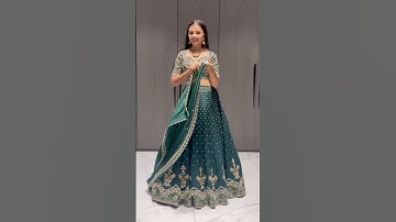 lehenga Dupatta draping style 🎀✨️💫 | Dupatta draping ideas | #dupattadraping #lehenga #shorts