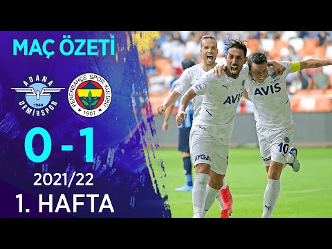 Adana Demirspor 0-1 Fenerbahçe MAÇ ÖZETİ | 1. Hafta - 2021/22
