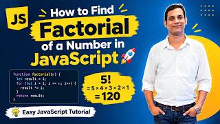 How to Find Factorial of a Number in JavaScript 🚀 | Easy JavaScript Tutorial