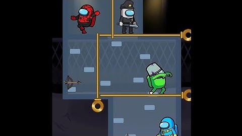 Impostor rescue pull the pin game / puzzle