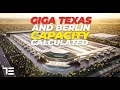 Tesla Giga Berlin & Austin Calculated Capacity from Earnings Call Information