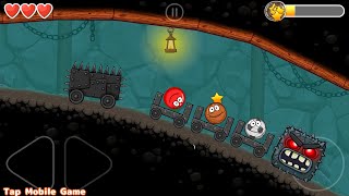 Red Ball 4 IN THE CAVES 🆚 DARK FACTORY (Ios, Android)
