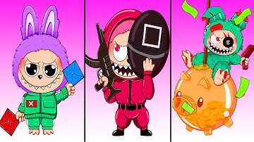 Sprunki Labubu Squid game 3 Phases #sprunki#brainrot#labubu #incredibox