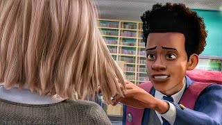 Shoulder Touch Scene - Hair Scene - Spiderman Into The Spider Verse (2018) Movie Clip HD
