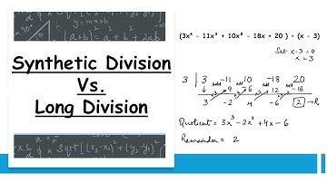 Synthetic Division Vs. Long Division - side-by-side Comparison #dividing    @GEDMathSimplified #math