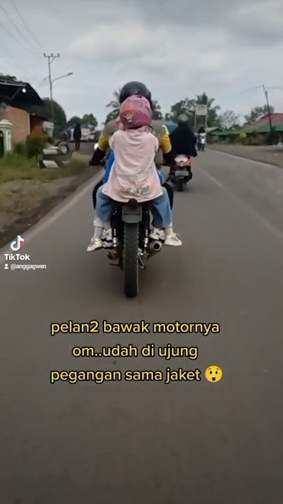 pelan pelan om bawak motornya #muaraenim