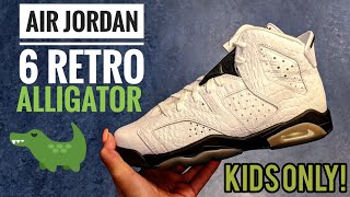 Air Jordan 6 GS White Alligator - KIDS 