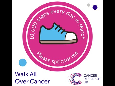 Walk All Over Cancer 10,000 steps per day | Cancer Research UK #cancerresearch #edinburghscotland