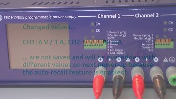 EEZ PSU H24005 system protections