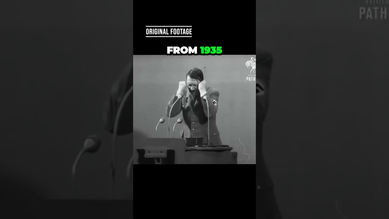 Unearthed footage reveals Hitler's pre-WWII speech in stunning color