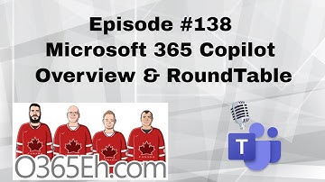 O365Eh! - #Episode 138 - #Microsoft365 Copilot Overview & RoundTable
