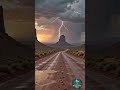 Summer Rain in Monument Valley ⛈️ | Cinematic Aesthetic #natureasmr #junglerainfall #rainambience