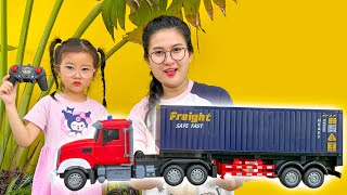 Changcady review xe container mô hình, học lái xe siêu to khổng lồ