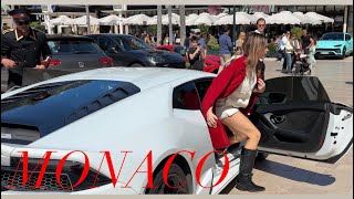 MONACO WHERE THE GLAMOROUS GIRLS HANGOUT💃#monaco #billionaire #supercars 